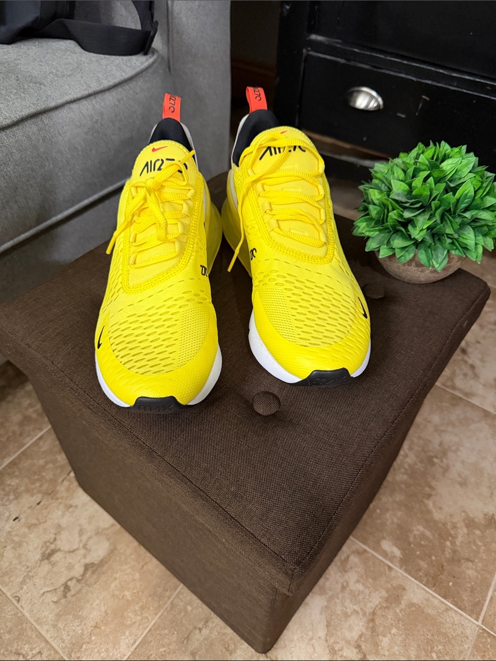 Nike Women’s 12 Yellow Lightweight Air Max Sneakers